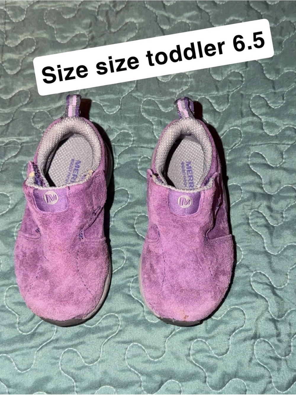 Merrell Toddler Slip-On Suede Shoes in Purple